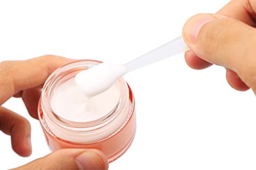 Furnido 4 Pack,1 oz/30ml Pink Glass Face Cream Jar Pot,Empty Thick Glass Cosmetic Cream Jar Container With Rose-Golden Cover,Inner Liners for Moisturizer,Eyeshadow,Makeup Emulsion3