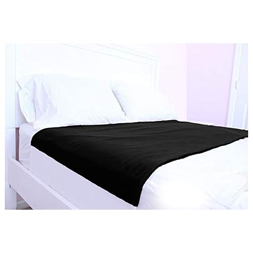 Cycleliners Period Bed Sheets Protector - Waterproof, Leakproof, Reusable, and Washable Menstrual Bed Pad (King, Black)