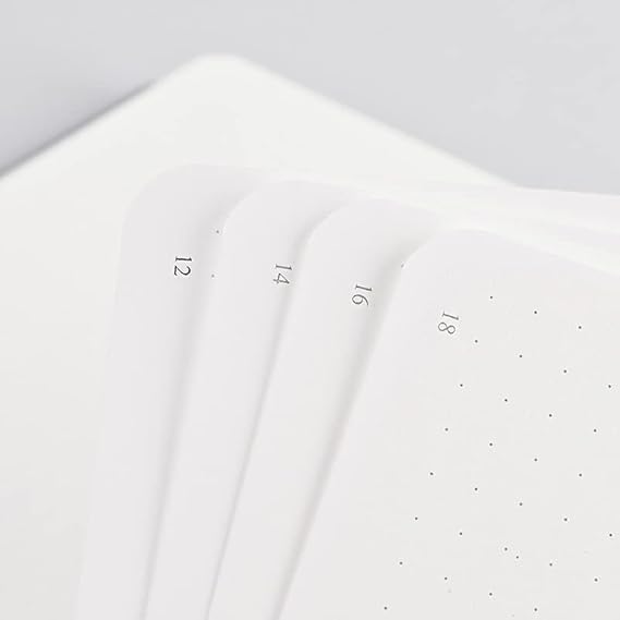PAPERIDEAS Notebook A5 Hardcover Dot, Black