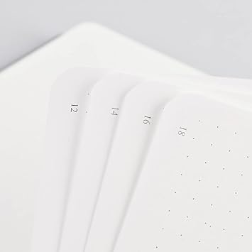 PAPERIDEAS Notebook A5 Hardcover Dot, Black