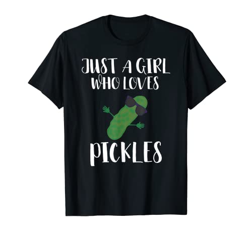 Funny Im Just a Girl Who Loves Pickles Chemise humoristique T-Shirt