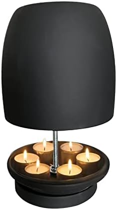 Tea Light Candle Heater,Terracotta Candle Heater for Indoor, Tealight Candle Room Heater , Double-Walled Tea Light Oven Candle Holder for up to 6 Tea Lights (without Candle)