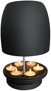 Tea Light Candle Heater,Terracotta Candle Heater for Indoor, Tealight Candle Room Heater , Double-Walled Tea Light Oven Candle Holder for up to 6 Tea Lights (without Candle)