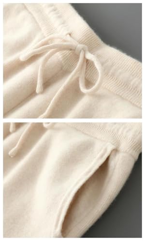 Men's High Waist Small Foot Merino Wool Knitted Pants Warm Pants4