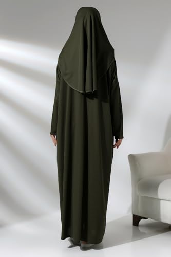 Image of ihvan online Muslim Dresses for Women, One-Piece Prayer Dress & Prayer Rug & Beads, Islamic Gift Set for Eid Ramadan