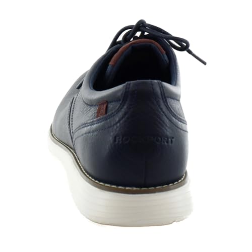 Rockport Men's Garett Plain Toe Oxford, New Dress Blues, 8 Wide4