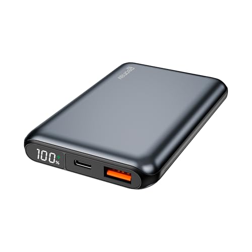 Geonav Power Bank, Carregador Portátil Universal 10.000mAh, USB-A (até 18W) + USB-C (até 20W), Compacto, Carregamento Rápido, Pass Through, Led Indicador de Bateria, PB10K20WSG, Cinza espacial