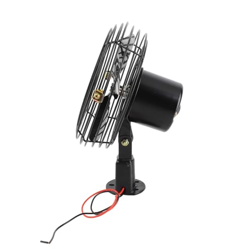 12V RV Cooling Fan with 2 Speed Switch Heavy Duty Quiet Metal Car Fan for Truck RV Car Boat Bus (6 Inch) by Srliya - Used condition - Image 3