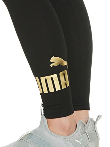 PUMA ESS+ Metallic Leggings für Damen, Schwarz