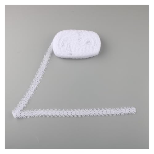 Cinta de encaje blanco para arreglar ropa y rematar costuras rotas 4