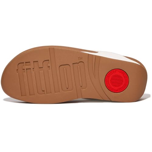 Image of FitFlop I88024-055 LULU Leather Toepost White US07.5