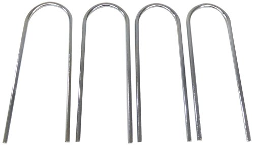 Cartasport Unisex Fußball Bodenanker U Metall (4 Stück), Silber