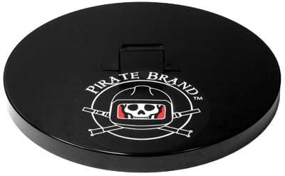 102-3350 Lid, 16" Dia, W/Handle, Powder Coated Black