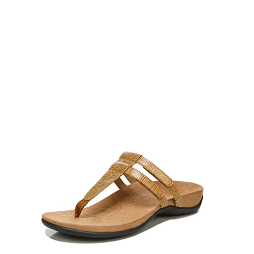 Vionic Elvia - Women's Adjustable Slip-on Orthotic Sandal Toffee - 8 Medium