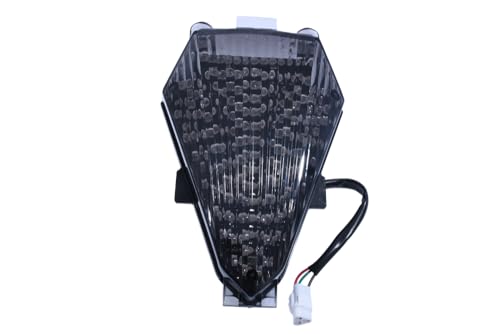 aVDB-moto LED Bremslicht/Rücklicht kompatibel mit YAMAHA YZF R6 RJ15 2008-2010 Plug & Play mit integrierten Blinkern (Getönt)