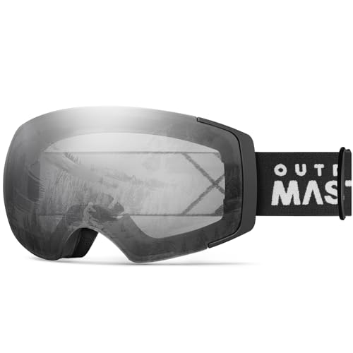 Image of OutdoorMaster Ski Goggles PRO - Frameless, Interchangeable Lens 100% UV400 Protection Snow Goggles for Men & Women (Photochromic Gray VLT10%-80%)