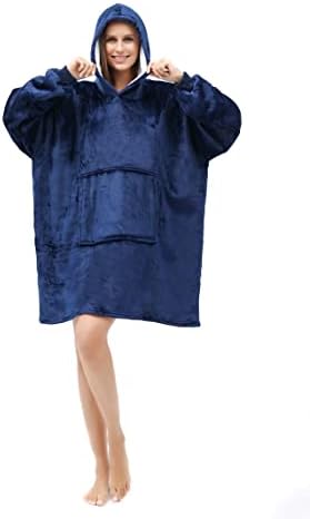 CMY Blanket Hoodie Women UK- Fleece Sherpa Oversized Blanket hoodie with Sleeves for Men, Women and Kids - Soft and Warm Sweatshirt Hoodie Blanket