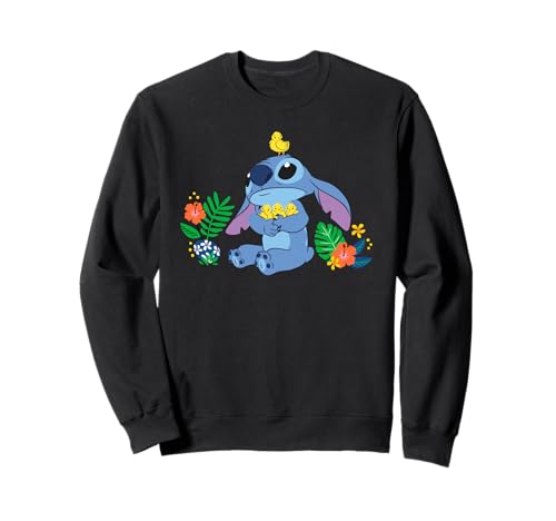 Sweatshirt Stitch et poussins de Pâques idéal pour la chasse aux œufs