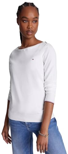 Image of Tommy Hilfiger Women's Cable Boatneck Everyday Sweater