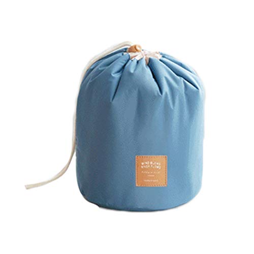 Preisvergleich Produktbild Gensit Damenmode Kosmetiktasche Kordelzug Round Barrel Wasserdicht Kulturbeutel Kosmetikkoffer