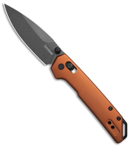 Image of Kershaw Mini Iridium Folding Pocket Knife, 3 inch D2 Steel Blade, DuraLock, Aluminum Handle, Pocketclip