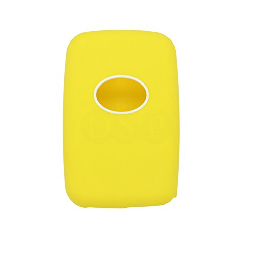BROVACS Silicone Cover Protector Case Holder Skin Jacket Compatible with TOYOTA Avalon RAV4 Camry Venza Prius 4 Button Smart Remote Key Fob CV2405 Yellow - Image 3