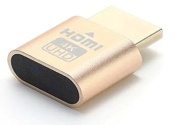 Lunatic 5245 Hdmi 4k Uhd Dummy Plug Minning Bitcoin Virtual Monitor Graphics Card Emulator Maximum Resolution 4K UHD 4096 x 2160 @ 60Hz