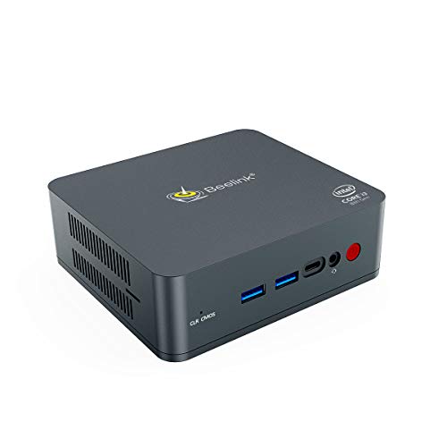 Beelink U55 Mini PC, Intel Core i3-5005U Processor 8GB/256GB M.2 SSD, Supports Extended RAM & SSD/4K/Dual HDMI/Dual WiFi /BT4.0