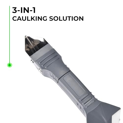 Toolzilla Saker Silicone Caulking Tools - 3 in 1 Caulking Tool Kit-Sealant Finishing Tool-Easy Caulking Finisher Set - Caulk Scraper Grout Remover Tool For Kitchen, Bathroom, Floor, Tank, Window, Sink - Thumbnail 3