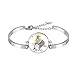 Crystal Bracelet Chaîne En Argent À La Main Accessoires Pour Femmes Et Filles Trottinette D'ours