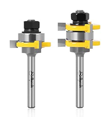 Tongue and Groove Router Bit Set 1/4 shank, SellyOak Tongue Groove ...