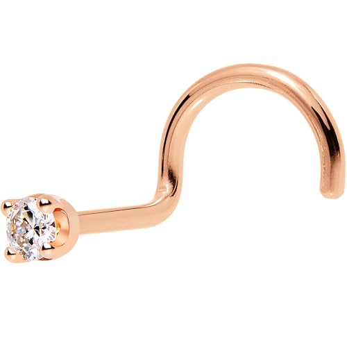 Body Candy 14k Solid Gold Nose Ring Stud Rose Gold Women Men