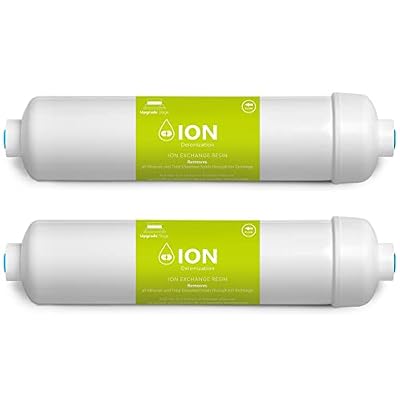 Express Water – 2 Pack Deionization Water Filter Replacement – DI Water Purifier – 10 inch – Under Sink and Reverse Osmosis System