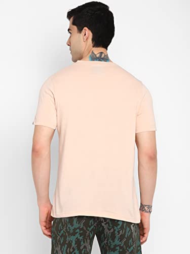 Image of Allen Cooper Men's Super Combed Cotton Rich Solid Round Neck Half Sleeve T-Shirt