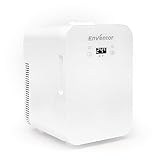 Enventor 冷蔵庫 小型 冷温庫 10L 極静音 LCD温度表示 ワンタッチ操作 PSE認証 温度調節可能 ミニ冷蔵庫 車載 冷蔵 保温 一人暮らし 持ち運び便利 12V 車中泊 キャンプ アウトドア 職場 卓上 寝室 家庭用 省エネ AC/DC給電(ホワイト)