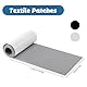 Selbstklebender Textilkleber für Stoffe, 10cm*2m Nylon Reparaturflicken, Wasserdicht Flicken Patches, Reparaturset für Daunenjacken, Nylon Reparaturset für Zelt Raincoats Kleidung (Grau)