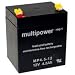 Produktbild Multipower MP4.5-12 Blei Akku, 4,8mm Faston Stecker