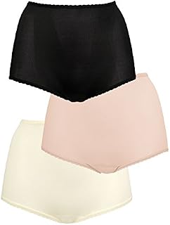 Bali Womens Skimp Skamp Brief, 3-Pack, 11, Black/Rosewood/Moonlight
