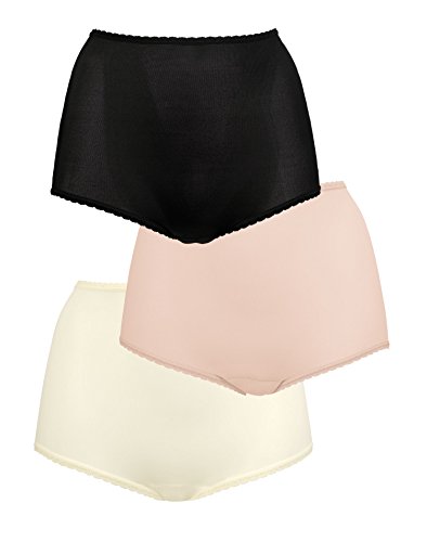 Bali Women's Underwear Briefs Pack, 3-Pack, Skimp Skamp Brief Panties for Women, Full Coverage, No Show Briefs