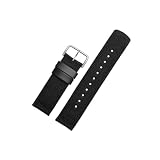 Misura for Casio PRG-600YB PRG-650 PRW-6600 GA2000 cinturino in nylon cinturino da polso impermeabile cinturino cinturino in nylon cinturino più lungo 24mm(Black silver clasp)