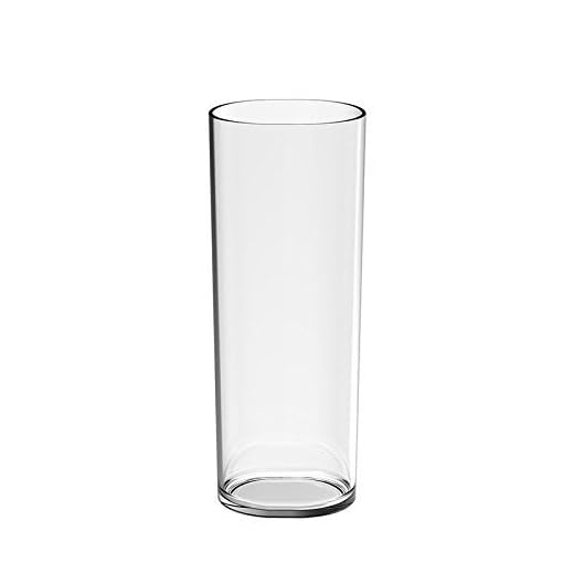 Vaso Tubo Irrompible Transparente (12 uds.)