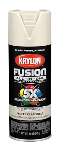 Krylon Fusion All-In-One Adhesive Spray Paint for Indoor/Outdoor Use, 12 oz, Clamshell