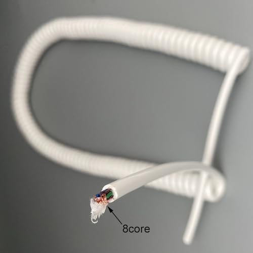Cable elástico en espiral de 5 metros para mantener tu espacio ordenado 3