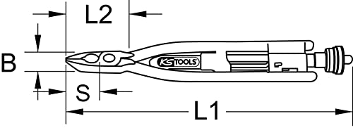 KS Tools 116.1301 Drahtwirbelzange, 215mm, 4042146350362