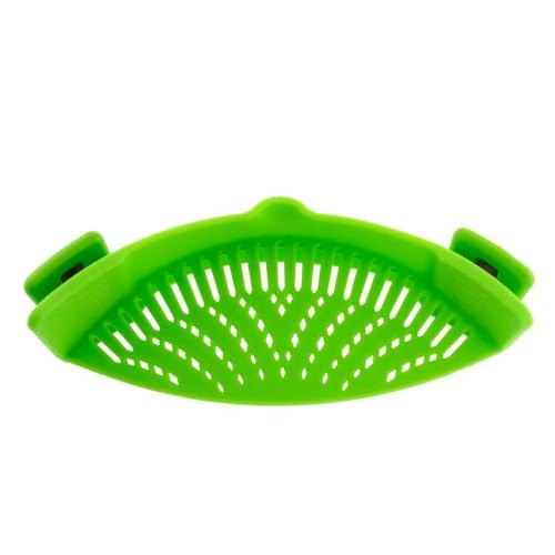 JJDFW Colador de ollas y Pasta Coladores de Silicona Ajustables con Clip para ollas, sartenes y tazones - Colador de Cocina