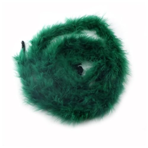 Hrlace 2 Meter Marabu Federboa Natürliche Truthah Feder Boa Flauschige Marabu Boa Feder Girlande Weihnachtsgirlande für DIY Basteln Hochzeit...