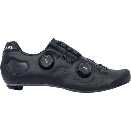 Lake Cx333 Wide Cycling Shoe - Men's Black/Silver, 40.5