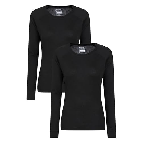 Mountain Warehouse Talus Womens Long Sleeves Baselayer Top – Thermal Underwear, Lightweight, Breathable, Warm & Easy Care – Autumn, Winter & Outdoors