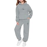 survetement fille 12 ans nike Ensemble pratique 2 pièces avec pantalon long élégant et confortable pour les filles de 3 à 14 ans
