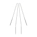 FM FM42 925 Sterling Silver 20cm(7.87") Long Threader String Earrings SE2033